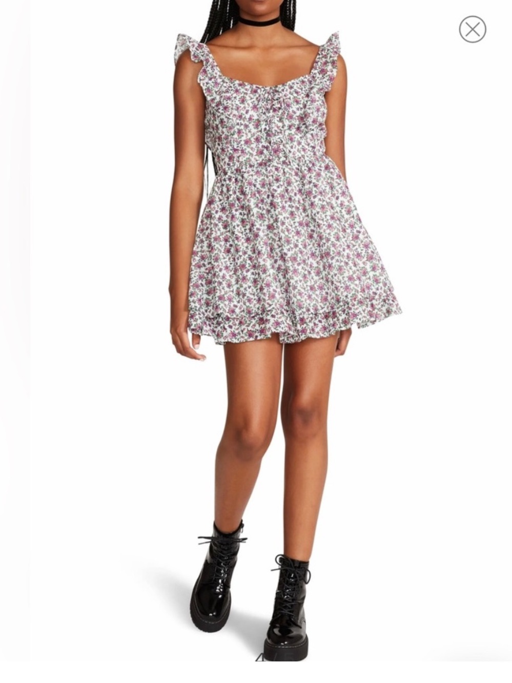Betsey Johnson dress Layla Vintage ditsy floral corset style minidress sz 14 NWT